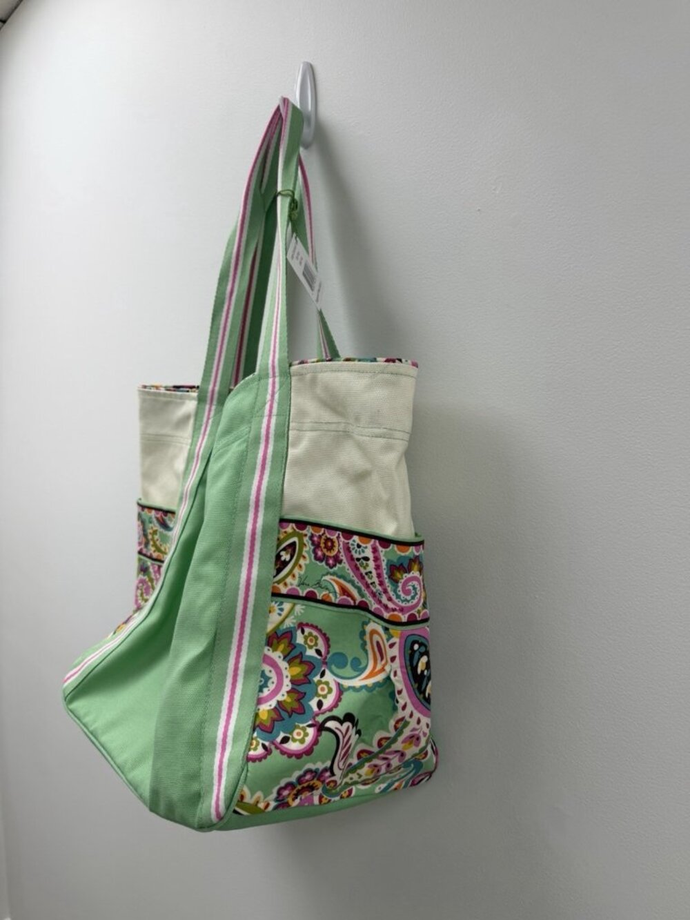 Vera Bradley Tutti Frutti Large Canvas Tote Bag NWT - Picture 2 of 14